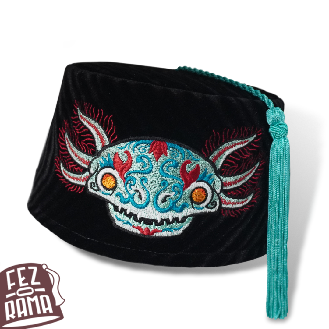 Green Axolotl - Low Fez
