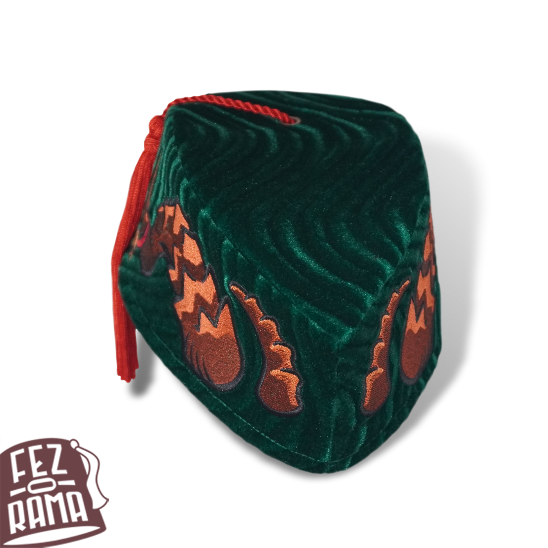 Krampus Horns Chapeau - Green