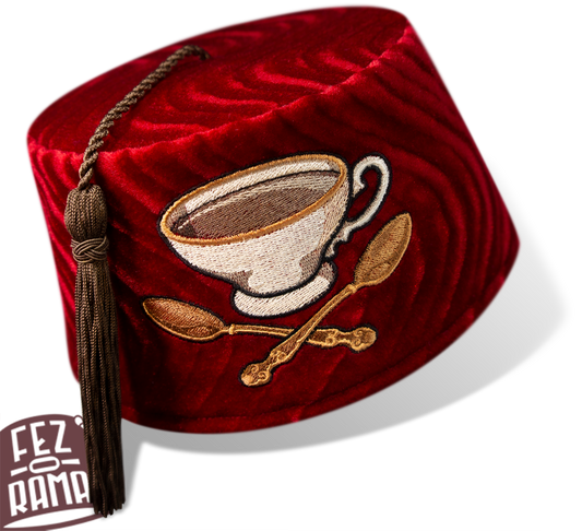 Tea Cup and Cross Spoons Fez