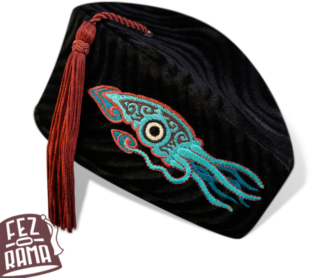Teal Squid Chapeau