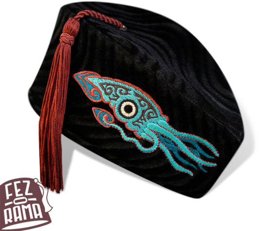Teal Squid Chapeau