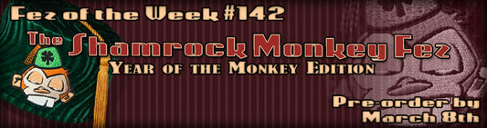 #142 The Shamrock Monkey Fez
