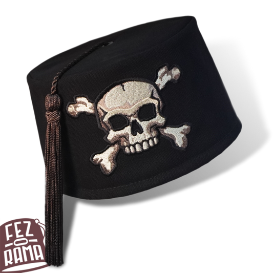 Crossbones Canvas Fez