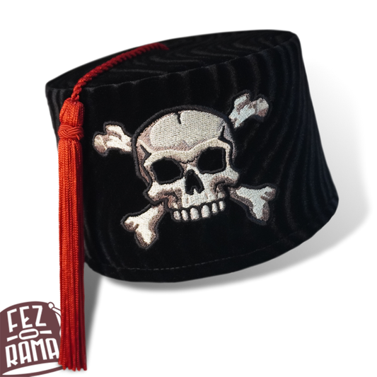 Black Crossbones Fez