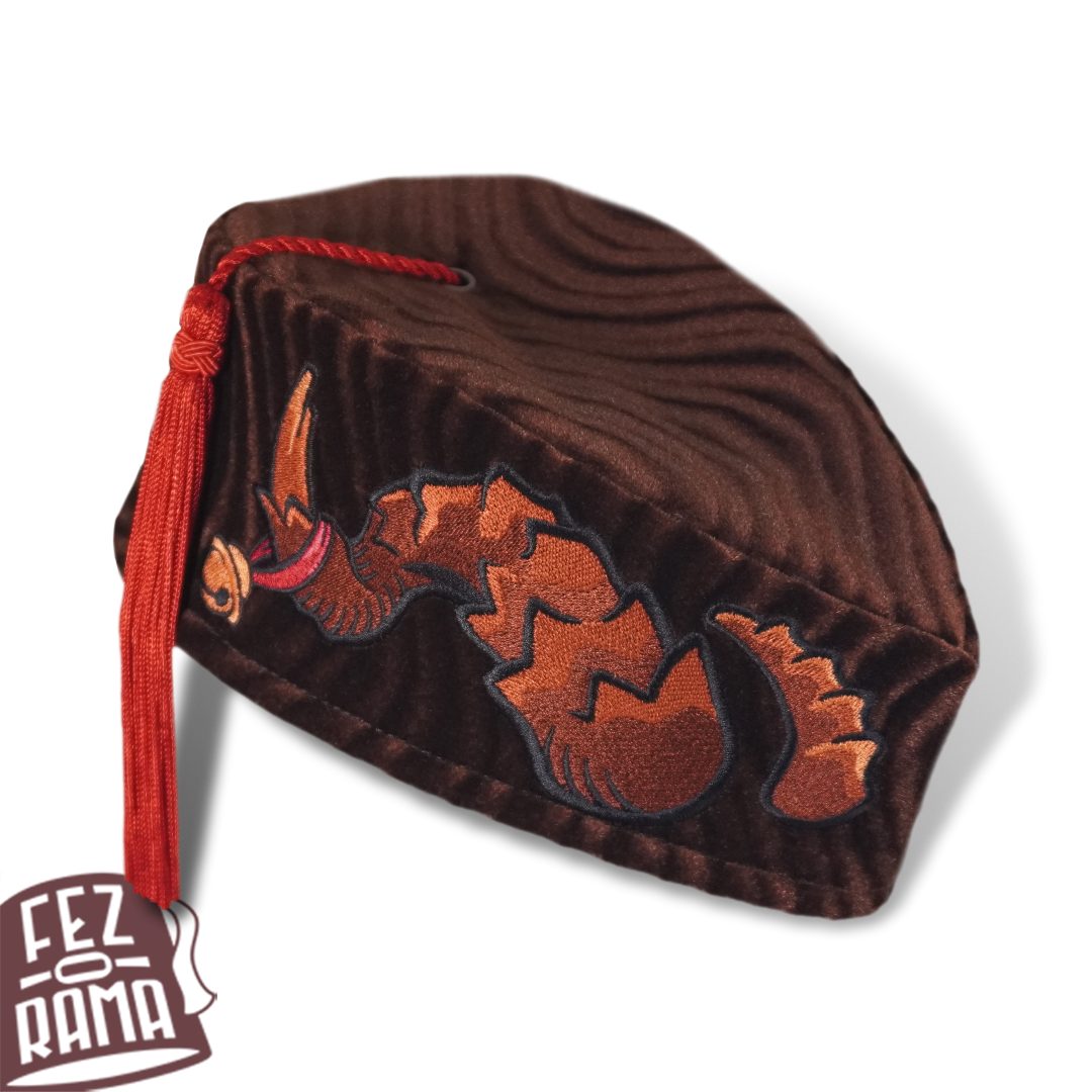 Krampus Horns Chapeau - Brown