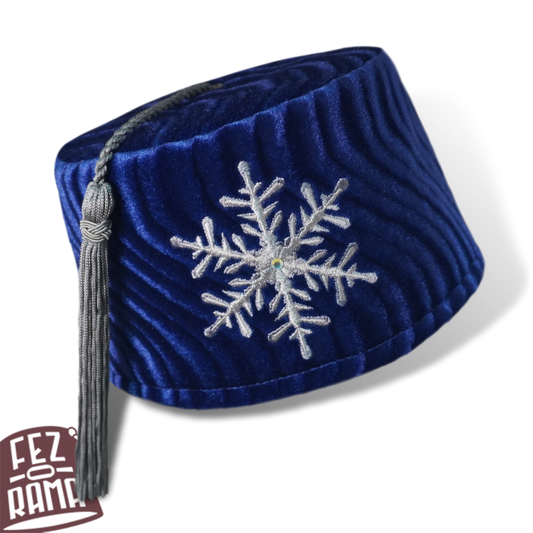 Silver Snowflake Fez