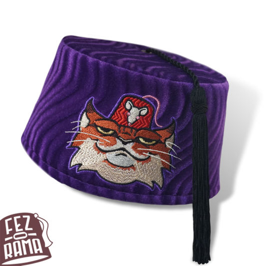 Purple Smug Cat Fez