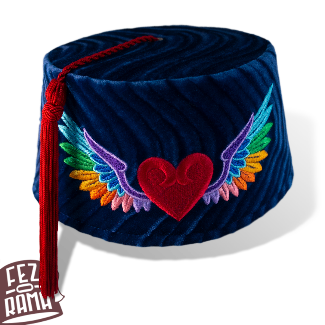 Rainbow Wings Fez