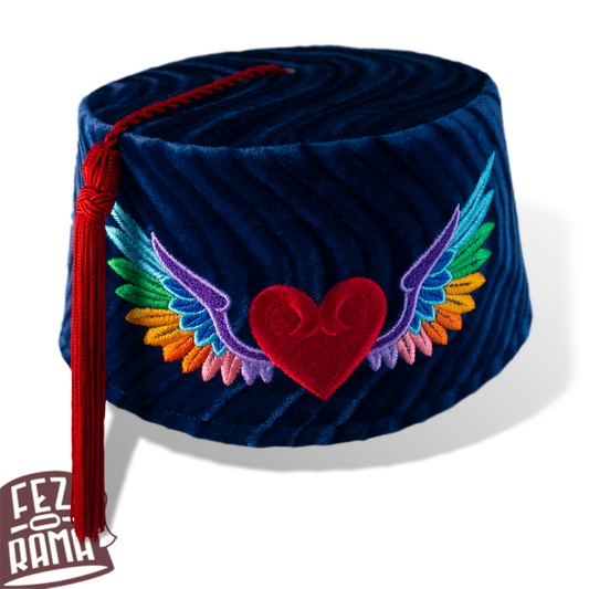 Rainbow Wings Fez